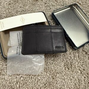 Fossil Dark Brown Leather Card Holder